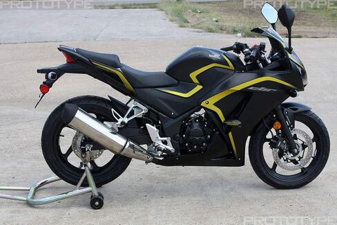 زلاقات إطار T-Rex Racing بدون قطع متوافقة مع Honda 2015-2020 CBR300R - أحمر in Kuwait