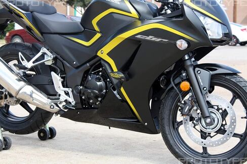 زلاقات إطار T-Rex Racing بدون قطع متوافقة مع Honda 2015-2020 CBR300R - أحمر in Kuwait