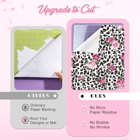 Tintnut Red Rose Permanent Adhesive Vinyl - 10 Sheets 12"x10" Rose-Themed Self-Adhesive Vinyl for Cutting Machine, Waterproof Vinyl for DIY Personalized Gifts & Craft Projects in Kuwait