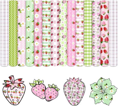 Tintnut Red Rose Permanent Adhesive Vinyl - 10 Sheets 12"x10" Rose-Themed Self-Adhesive Vinyl for Cutting Machine, Waterproof Vinyl for DIY Personalized Gifts & Craft Projects in Kuwait