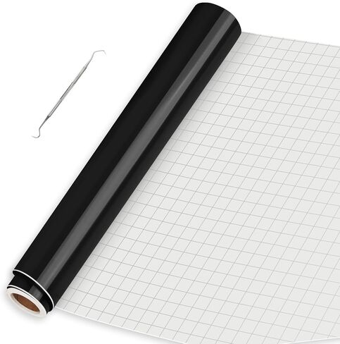 IModeur Glossy White Permanent Vinyl - 12" x 8 FT Permanent Adhesive Vinyl Roll for Cup Deco, Party Decoration, Sticker. in Saudi Arabia
