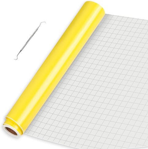 IModeur Glossy White Permanent Vinyl - 12" x 8 FT Permanent Adhesive Vinyl Roll for Cup Deco, Party Decoration, Sticker. in Saudi Arabia