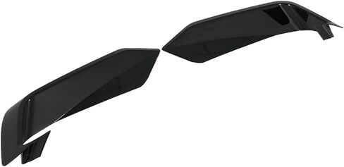 A Pair Front Lower Side Grille Inserts Covers for Ford Mustang EcoBoost 2024-2025 ABS Plastic Add On(Glossy Black) in Kuwait