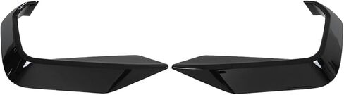 A Pair Front Lower Side Grille Inserts Covers for Ford Mustang EcoBoost 2024-2025 ABS Plastic Add On(Glossy Black) in Kuwait