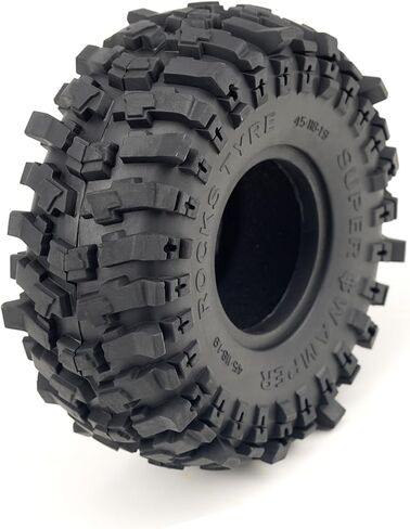 إطارات DJX 4 قطع 1.9 بوصة 120 مم إطارات مطاطية فائقة النعومة مع حشوة إسفنجية لسيارة زاحفة محورية SCX10 I II III D90 D110 TRX4 Redcat Etc 1/10 RC in Kuwait