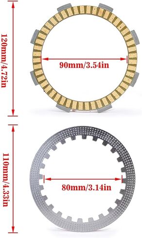 Motorcycle Clutch Disc Friction Plate Clutch Friction Disc Plates for NSR75 CR60 RF RG CRM75 RK RL RM RP RR CR80 RA/RB/RC/RD MBX80 FWDD/FWDF MTX80 RFD/RFF in Kuwait