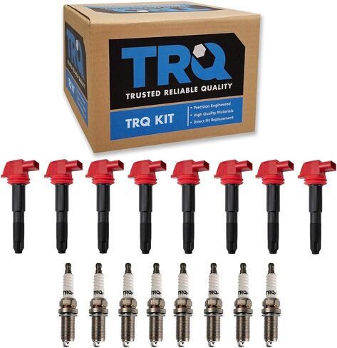 TRQ ملف الإشعال ومجموعة شمعات الإشعال 16 قطعة شمعات الإشعال إيريديوم متوافقة مع 2008-2018 بورش كايين 2010-2016 باناميرا in Kuwait