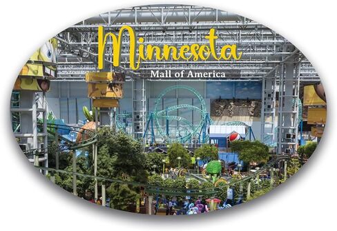 Magnet Me Up Minnesota Mall of America Magnet Decal, Midwest Iconic Shopping Destination, 4x6 inch, Automotive Magnet for Car, Truck, SUV, Great for Gift or Souvenir, Crafted in USA in Kuwait