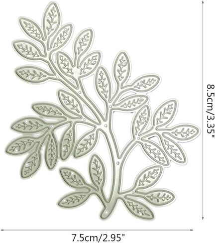 Foliage Die Cut for Card Making, Branches Metal Cutting Dies Congratulations Die Cuts Happy Birthday Embossing Stencils Template for DIY Scrap-Booking Decor Wedding Birthday Blessing Card in Kuwait