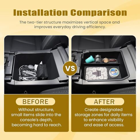 Center Console Organizer Tray Compatible with 2026 Subaru Outback Accessories - Armrest Storage Box Console Divider Insert for 2026 Outback Premium Limited Touring XT Wilderness, ABS in Saudi Arabia