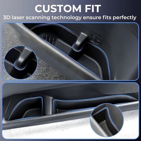 6PCS Door Side Organizer Storage Tray for Toyota Land Cruiser Prado 250 J250 LC250 2026 2025 2024 Interior Accessories, Front & Rear Door Storage Insert Tray for 2024-2026 Land Cruiser, Black in Saudi Arabia