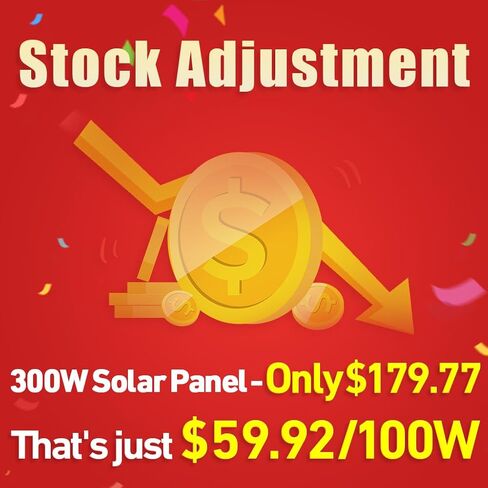 DOKIO 300W Portable Foldable Solar Panel Kit, Compact 19.3x37.4in Design 15.2lb with Standalone Controller and USB, Monocrystalline Charger for 12V Batteries, Power Stations, RV Camping Emergency Use in Saudi Arabia