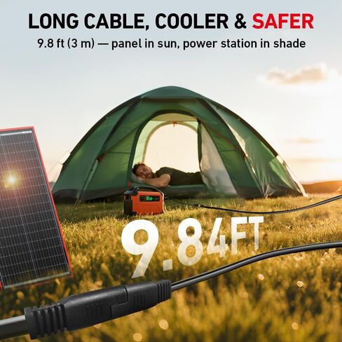 DOKIO 300W Portable Foldable Solar Panel Kit, Compact 19.3x37.4in Design 15.2lb with Standalone Controller and USB, Monocrystalline Charger for 12V Batteries, Power Stations, RV Camping Emergency Use in Saudi Arabia