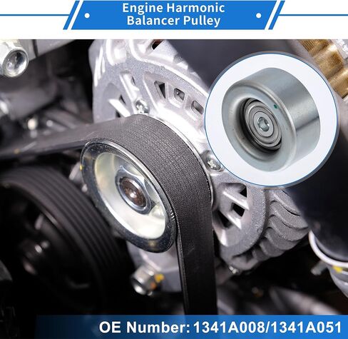 1 Pc Drive Belt Idler Pulley for Mitsubishi Lancer 2013-2017,for Mitsubishi Outlander 2014-2020 Iron Silver Tone Serpentine Tensioner Pulley Idler in Kuwait