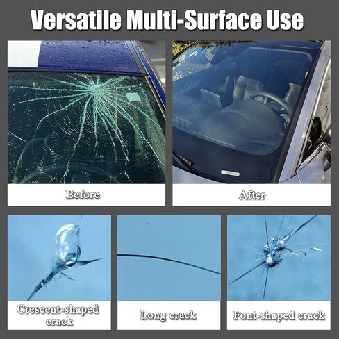 Windshield Crack Repair Kit, Glass Repair Liquid, Cracks Gone Glass Repair Kit for Chips Cracks, Quick Fix Automotive Tool for Windshields, Windows, Mirrors(2PCS) in Kuwait