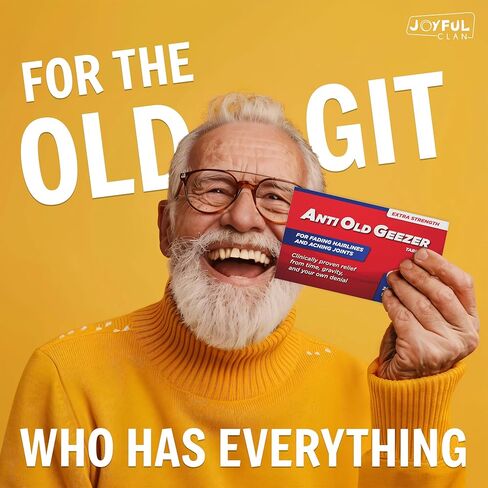 Funny Birthday Gifts for Men, Anti Old Geezer Novelty Candy Box With Prescription Bag and Jelly Bean Candy, Dad Present, Retirement Present, Grandpa Prank, Pharmacy Style Joke, White Elephant Laugh in Saudi Arabia