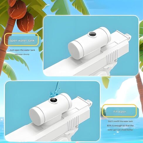3PCS Two-Way Prank Water Guns, Front & Back Spray Funny Water Toys for Parties and Summer Fun (3pcs) in Saudi Arabia