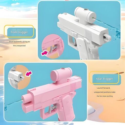 3PCS Two-Way Prank Water Guns, Front & Back Spray Funny Water Toys for Parties and Summer Fun (3pcs) in Saudi Arabia