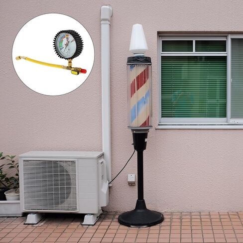 Cabilock Nitrogen Pressure Tester Air Conditioner Refrigeration Leak Test Gauge HVAC Gas Pressure Test Kit for Automotive and Home Ac Systems in Kuwait
