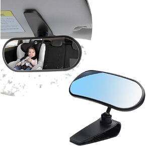 Car Mirror for Baby,360° Adjustable HD Rear View Mirrors Provides a Wide Field of Vision & Observation of the Rear Seat, Auto Convex Mirrors Baby Mirror for Car, Universal Fit (Clip) in Saudi Arabia