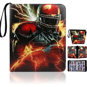 Football Card Binder, 2025 Sports Trading Card with Sleeves Holder Album, 900 Pockets Rugby Card Holder Sheets Display Storage Protectors for Collectors Boys and Girls Gift in Saudi Arabia