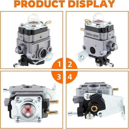 GoaMotors Carburetor Fit for Legend Force 46cc Gas Tiller Replace A063001 Carb in Kuwait