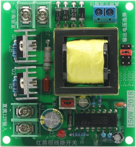 150W DC-AC Converter Booster Module 12V to 110V 200V 220V 280V 150W Inverter Boost Board Transformer in Kuwait