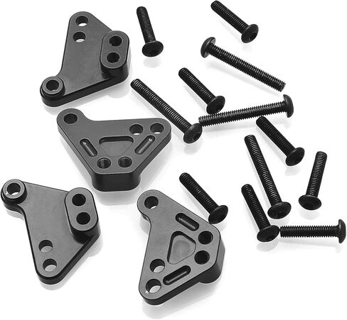 قطع غيار RC متوافقة مع Traxxas لـ MAXX 89086-4 لـ WideMaxx 1/10 Rc قطع غيار السيارات المعدنية الأمامية والخلفية ممتص الصدمات دعامة تثبيت سفلية in Kuwait