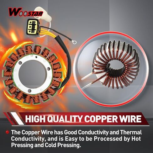 WOOSTAR 18 لفائف 5 سلك مغناطيسي الجزء الثابت لاستبدال DF40A DF50A DF60A DF60AV OEM 32120-88L00 in Kuwait