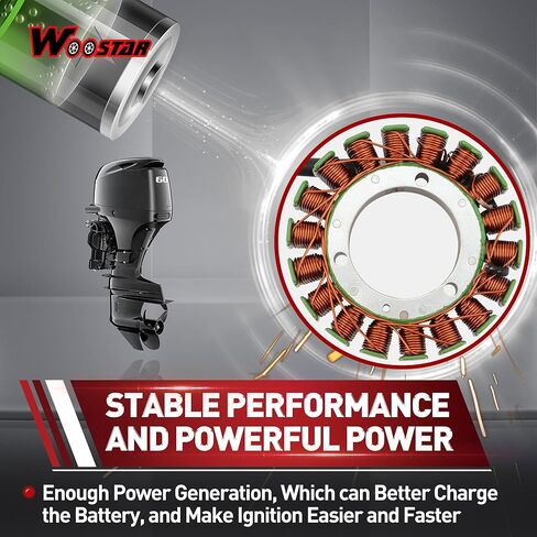 WOOSTAR 18 لفائف 5 سلك مغناطيسي الجزء الثابت لاستبدال DF40A DF50A DF60A DF60AV OEM 32120-88L00 in Kuwait