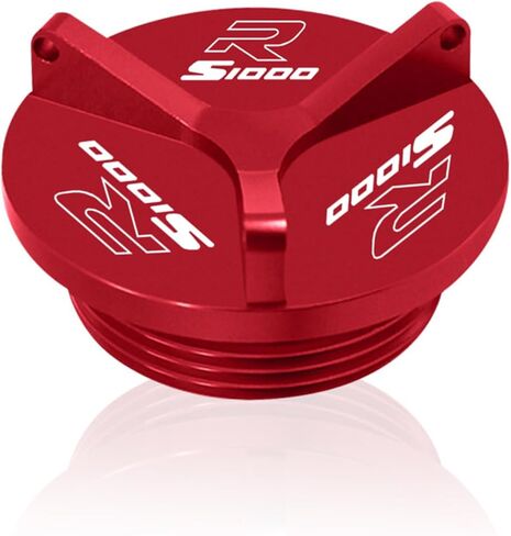 غطاء حشو زيت محرك CNC للدراجات النارية متوافق مع BMW S1000RR 2009-2024 S1000R 2013-2019 S1000XR 2014-2024، M24 x 2 (أحمر، S1000RR) in Kuwait