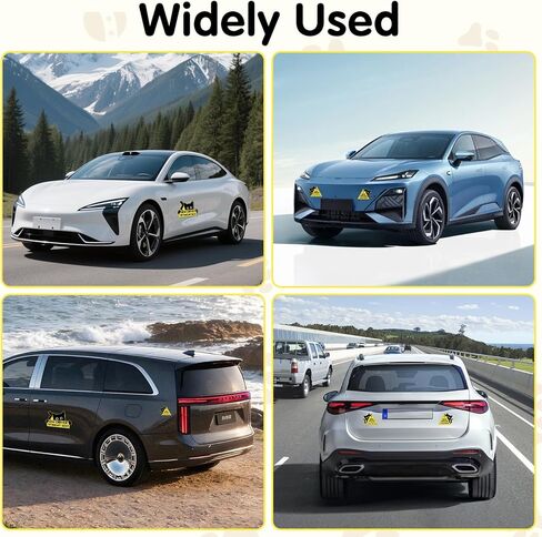 3PCS New Driver Magnet for Car, Black Cat New Car Driving Magnets for Car Please Be Patient, Safety Warning Signs Reusable Movable for Novice Drivers Moderate Size & Long Service Life in Saudi Arabia