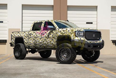 Free Tool Kit Yellow Camouflage Camo Vinyl Wrap Decal Sticker Bubble Free Self Adhseive Film - 48"x60" (4FTx5FT) in Kuwait