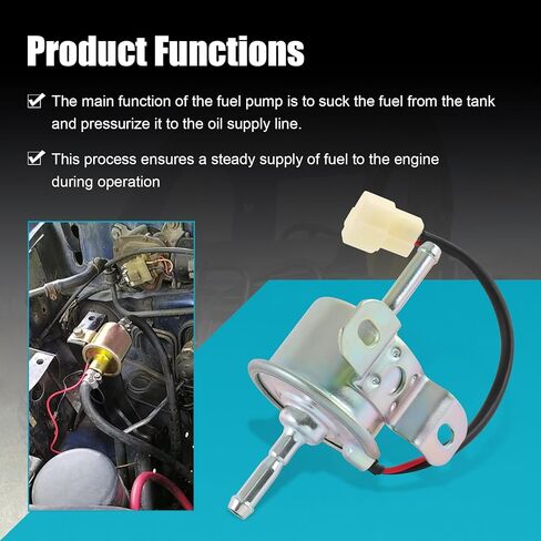 Electric Fuel Pump AM876265 Replacement for John Deere Gator HPX Pro 2020 4020 4x2 4x4 Trail HPX in Kuwait