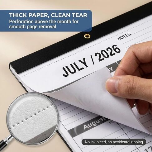 تقويم المكتب 2026-2027 - وسادة مكتب شهرية كبيرة لمدة 18 شهرًا، من يوليو 2026 إلى ديسمبر 2027، تقويم مقاس 22 بوصة × 17 بوصة مع ورق سميك 120 جم، وفتحات تعليق ذهبية وقسم الأهداف للاستخدام المكتبي والمهني in Kuwait