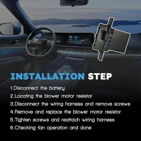 مقاوم محرك منفاخ HVAC متوافق مع Nissan 200Sx 1995-1998 Frontier 1998-2004 Sentra 1995-2006 Xterra 2000-2004 Relpace 271502M100، 271502M105 in Kuwait