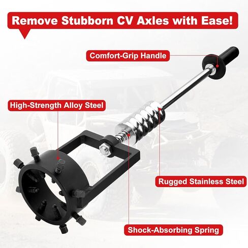 3.75" CV Axle Puller Tool with 8 Bolts, Axle Shaft Removal Tool, Slide Hammer Puller Set Heavy-Duty for UTV/ATV, Trucks in Saudi Arabia