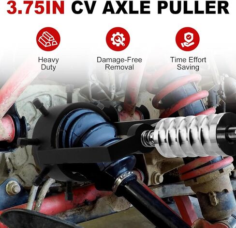 3.75" CV Axle Puller Tool with 8 Bolts, Axle Shaft Removal Tool, Slide Hammer Puller Set Heavy-Duty for UTV/ATV, Trucks in Saudi Arabia