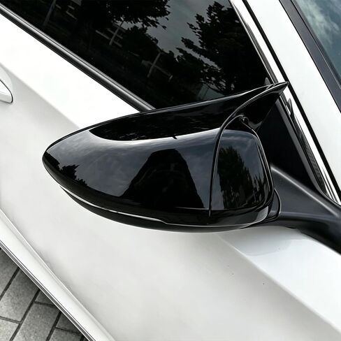Compatible with 2018-2022 2023 2024 2025 Honda Accord Ox Horn Rearview Mirror Cover, Side Door Mirror Caps Trim for 10th 11th Gen Accord (Glossy Black) in Saudi Arabia