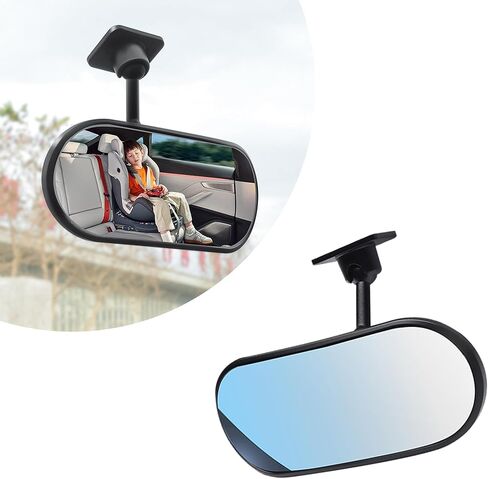 Car Mirror for Baby,360° Adjustable HD Rear View Mirrors Provides a Wide Field of Vision & Observation of the Rear Seat, Auto Convex Mirrors Baby Mirror for Car, Universal Fit (Clip) in Saudi Arabia