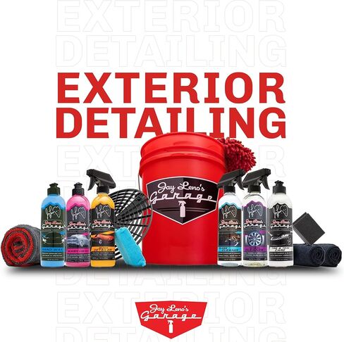 Jay Leno's Garage Glass Cleaner Spray – Streak-Free Auto Glass Cleaner for Cars, Automotive Window Cleaner for Car Windows, Windshields & Mirrors, Tint-Friendly Interior & Exterior Glass – 16 oz in Saudi Arabia
