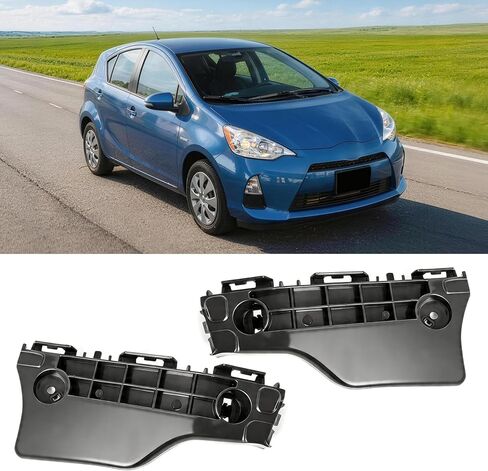 زوج واحد من Yumzeco متوافق مع دعامات المصد الأمامي Toyota Prius C 2012 2013 2014 2015 2016 2017، استبدال مثبتات المصد البلاستيكية من جانب السائق والراكب لـ 5211547041 5211647041 in Kuwait