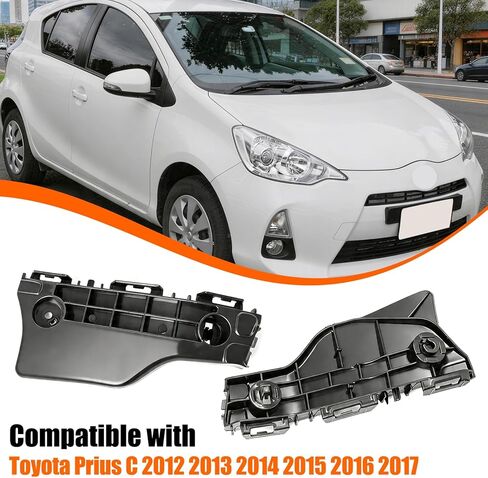 زوج واحد من Yumzeco متوافق مع دعامات المصد الأمامي Toyota Prius C 2012 2013 2014 2015 2016 2017، استبدال مثبتات المصد البلاستيكية من جانب السائق والراكب لـ 5211547041 5211647041 in Kuwait