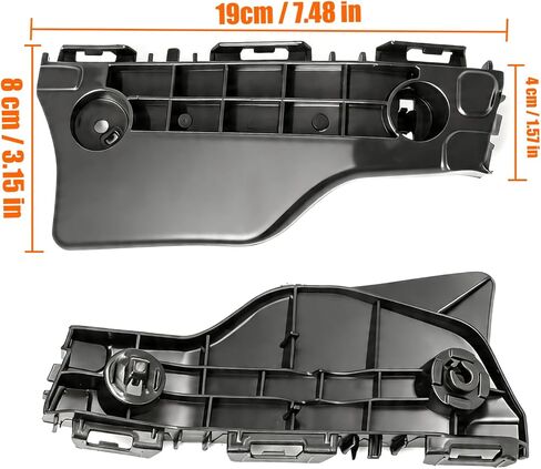 زوج واحد من Yumzeco متوافق مع دعامات المصد الأمامي Toyota Prius C 2012 2013 2014 2015 2016 2017، استبدال مثبتات المصد البلاستيكية من جانب السائق والراكب لـ 5211547041 5211647041 in Kuwait