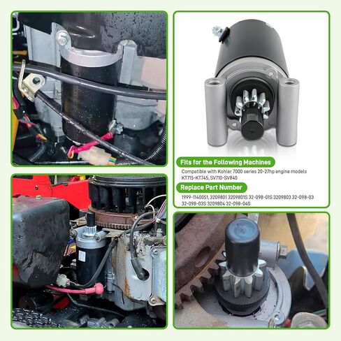 بداية لمحرك Kohler 7000 Series 20-27HP 1999-1140051، يناسب جزازة Cub Cadet XT2 XT1 KT725 KT715 KT740 SV720 SV730 in Kuwait