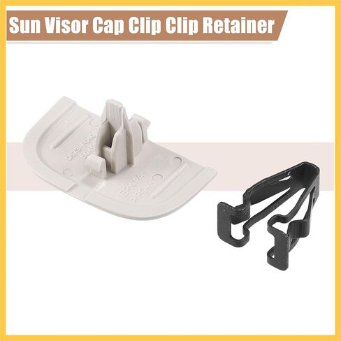 2 Set Gray Iron Sun Visor Cap Clip Clip Retainer No.DS7Z-54672A40-AF/DS7Z4273AA/DS7Z-9904132-A for Ford Fusion 2013-2016 for Lincoln MKZ 2013-2016 Auto Replacement Parts in Kuwait