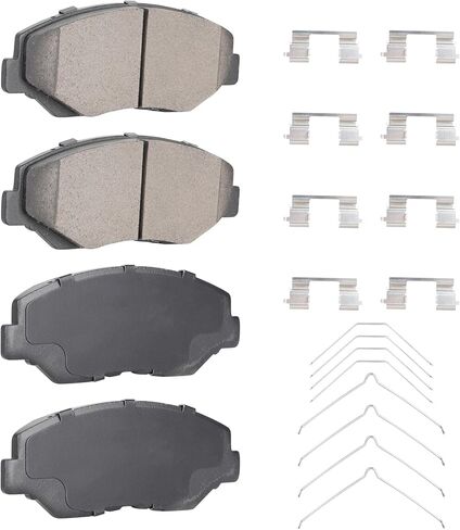 4PCS Ceramic Front Brake Pads Set Fit for Honda Accord 2003-2017, for Civic 2012-2021, CR-V 02-06, 12-16, Acura ILX 2013-2015, for Element 2003-2011, Pilot 2003-2008,for CR-Z 2016 in Kuwait