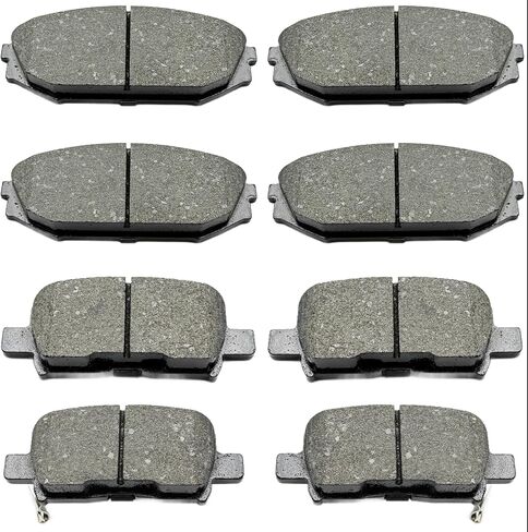 Front Rear Ceramic Brake Pads 8 Pieces Set fit for 1997-2003 Ford F-150,for 2004 Ford F-150 Heritage,for 2002 Lincoln Blackwood in Kuwait