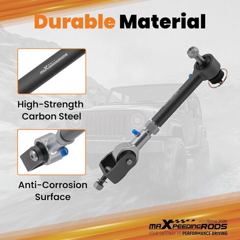 وصلات قضيب التأرجح الأمامي من maxpeedingrods لسيارة جيب رانجلر TJ شيروكي XJ موديل 1984-2006 مع رفع 2.5 بوصة - 6 بوصة، نظام قطع الاتصال السريع لقضيب التأرجح الأمامي in Kuwait