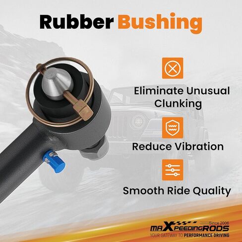 وصلات قضيب التأرجح الأمامي من maxpeedingrods لسيارة جيب رانجلر TJ شيروكي XJ موديل 1984-2006 مع رفع 2.5 بوصة - 6 بوصة، نظام قطع الاتصال السريع لقضيب التأرجح الأمامي in Kuwait